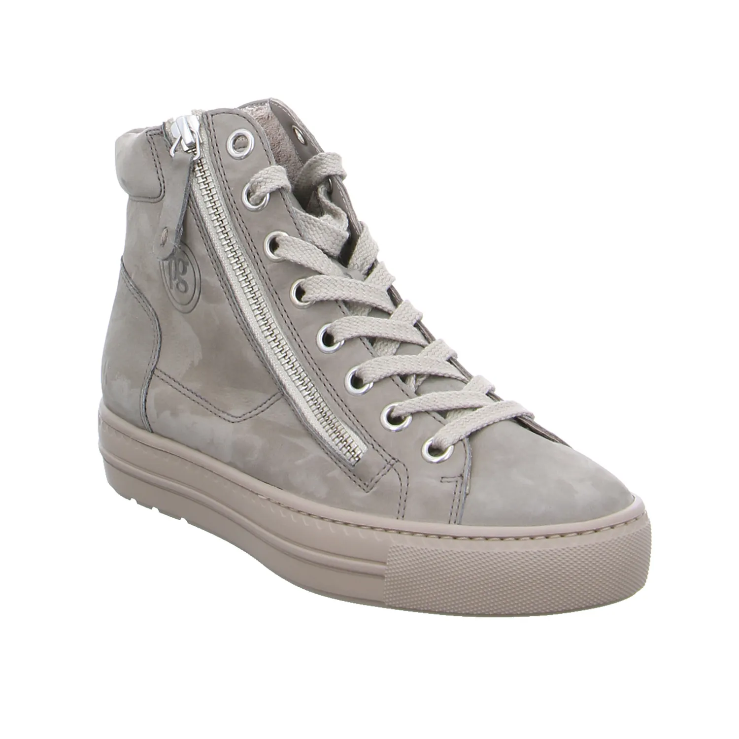 PAUL GREEN Mid Cut Sneaker Taupe Leder