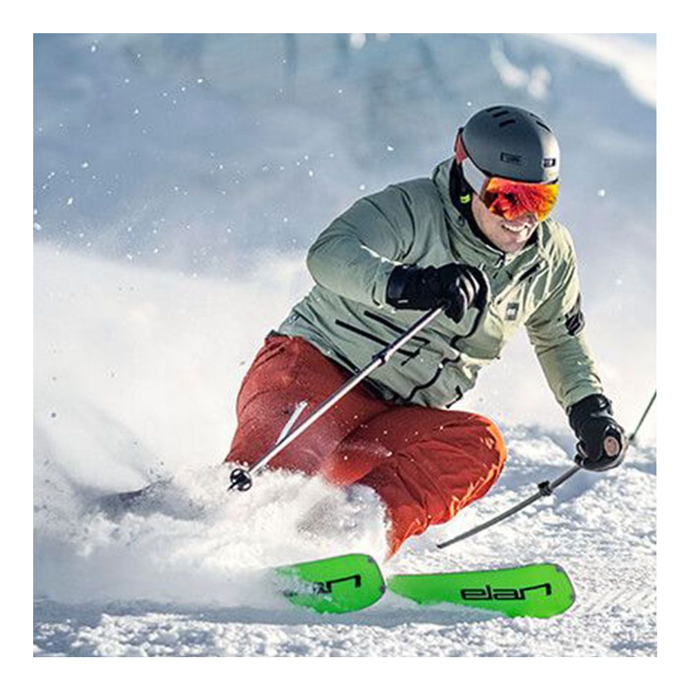 Elan VOYAGER + EMX 12.0 GW - Pack skis all mountain + Fixations Homme black