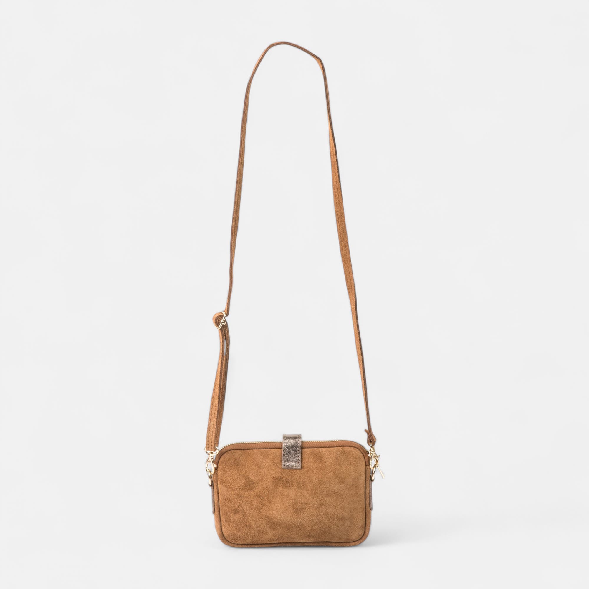 Sac bandoulière en cuir cognac