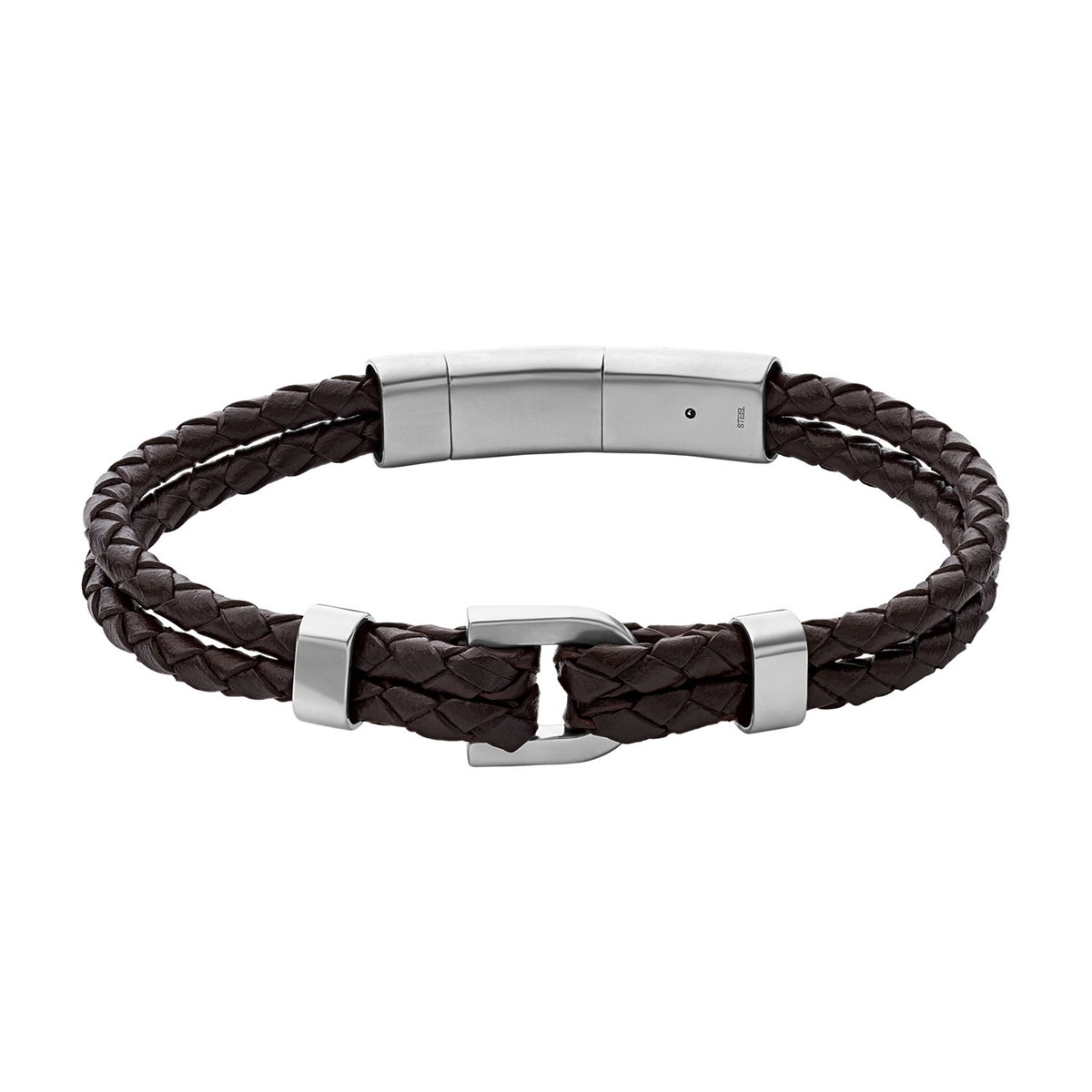 Bracelet homme Fossil Heritage D-Link cuir brun