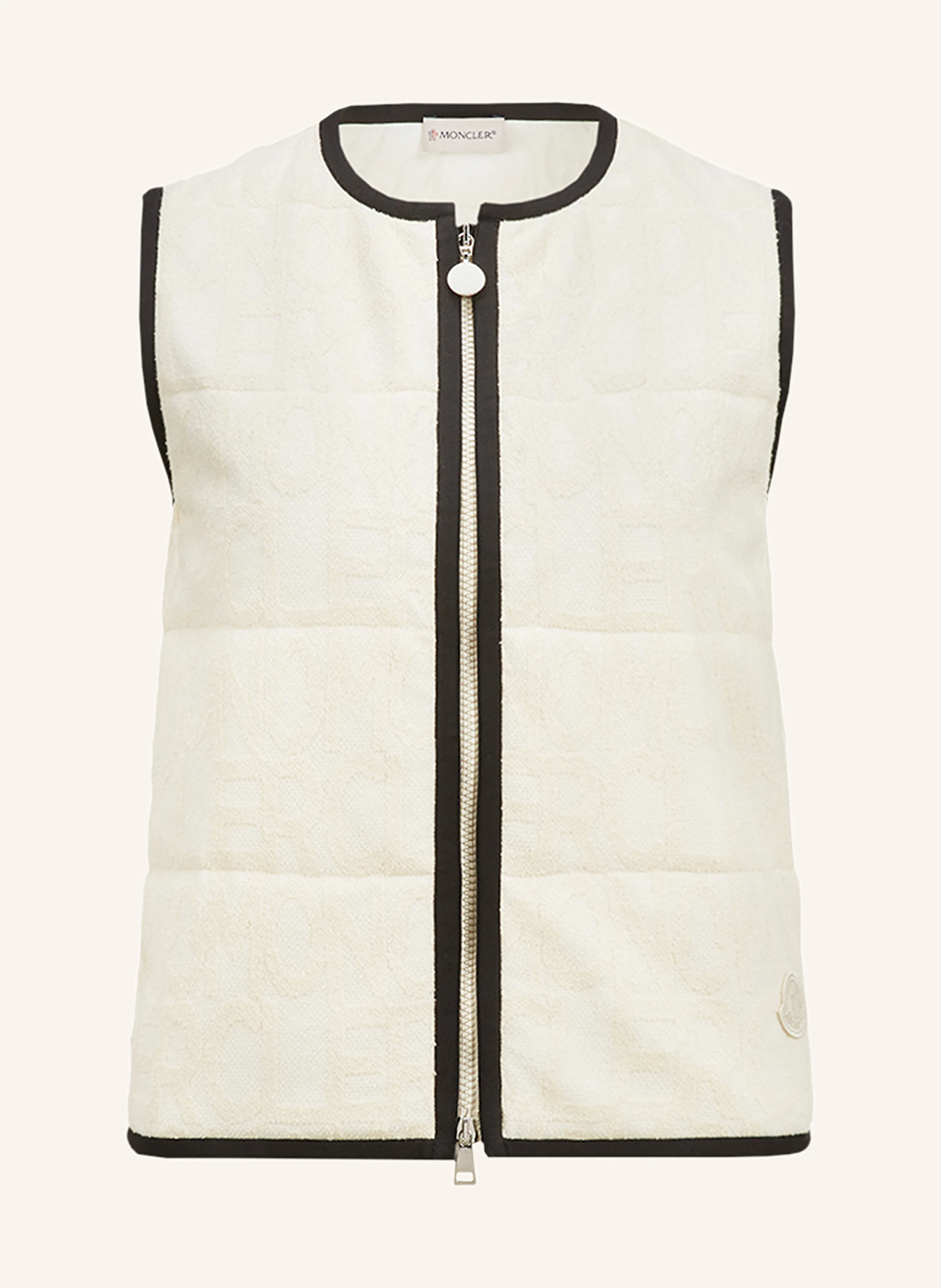 MONCLER Steppweste aus Frottee