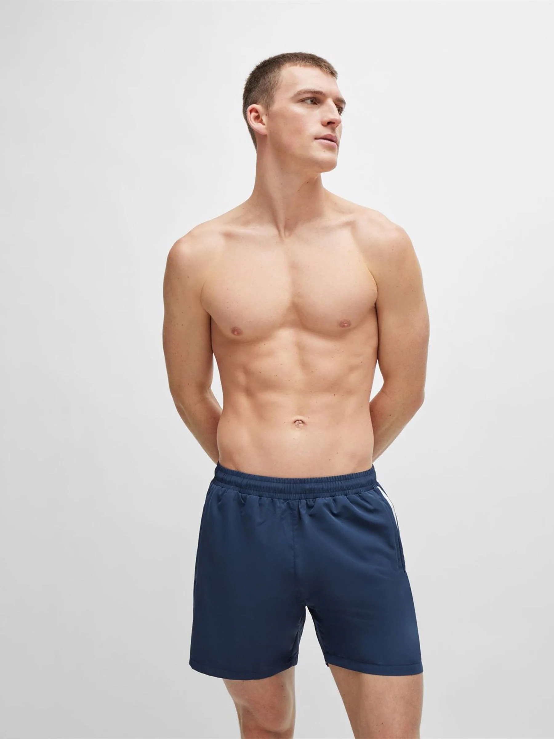 Marineblauw - BOSS Sneldrogende zwembroek