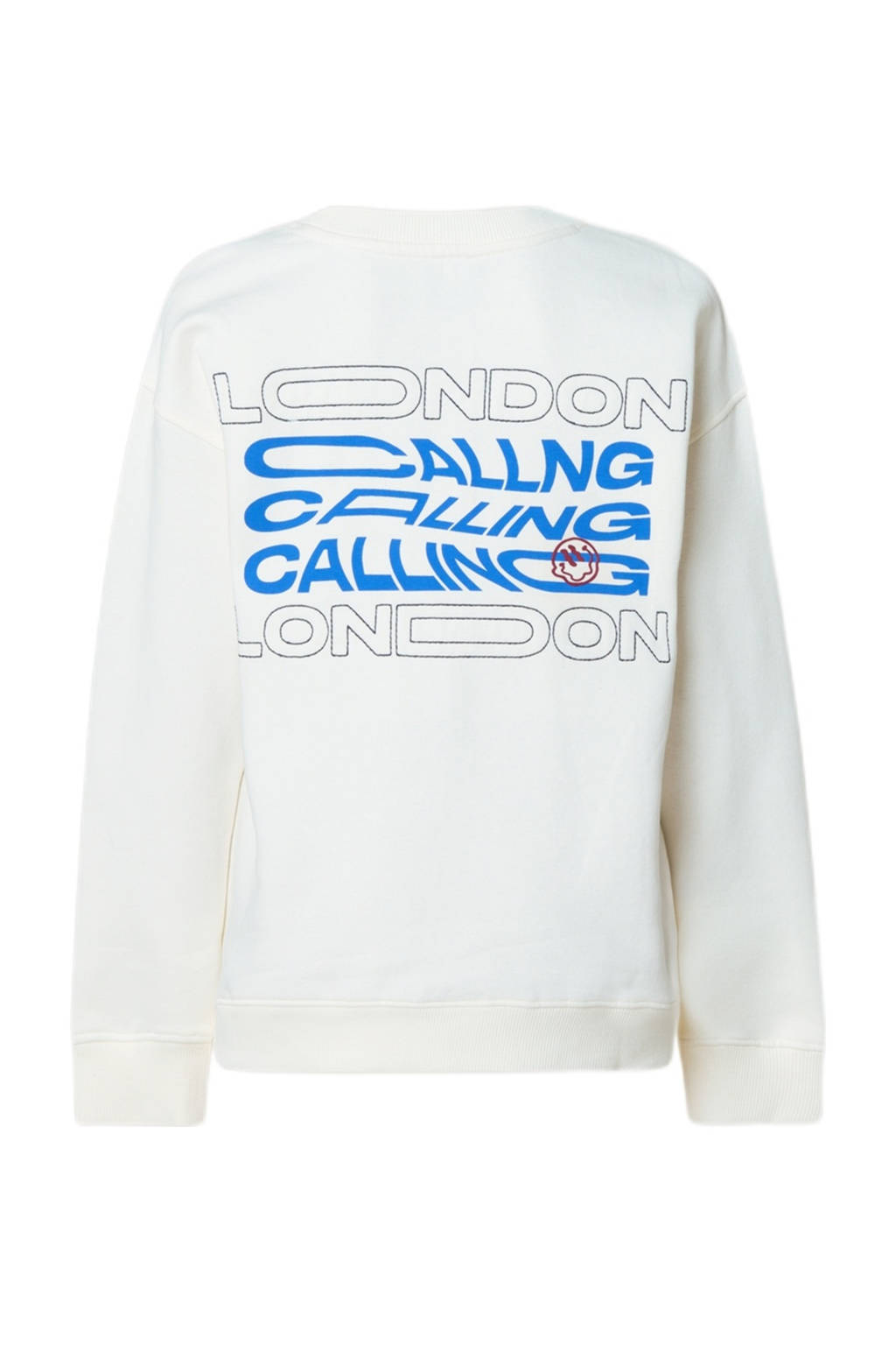 Shoeby sweater met backprint wit