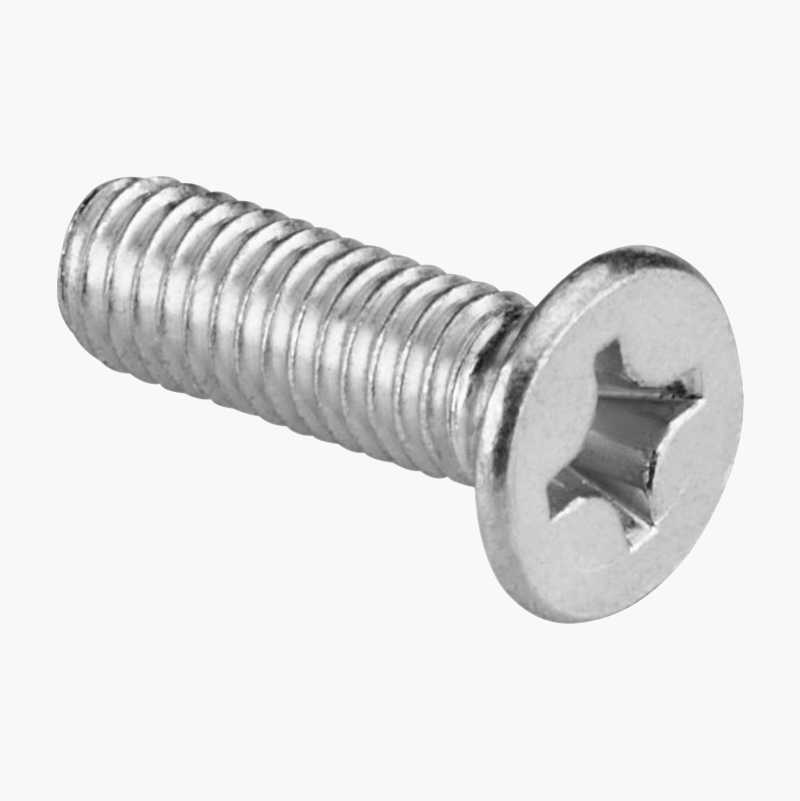 Maskinskrue forsenket, M6 x 20, fzb, 25 stk.