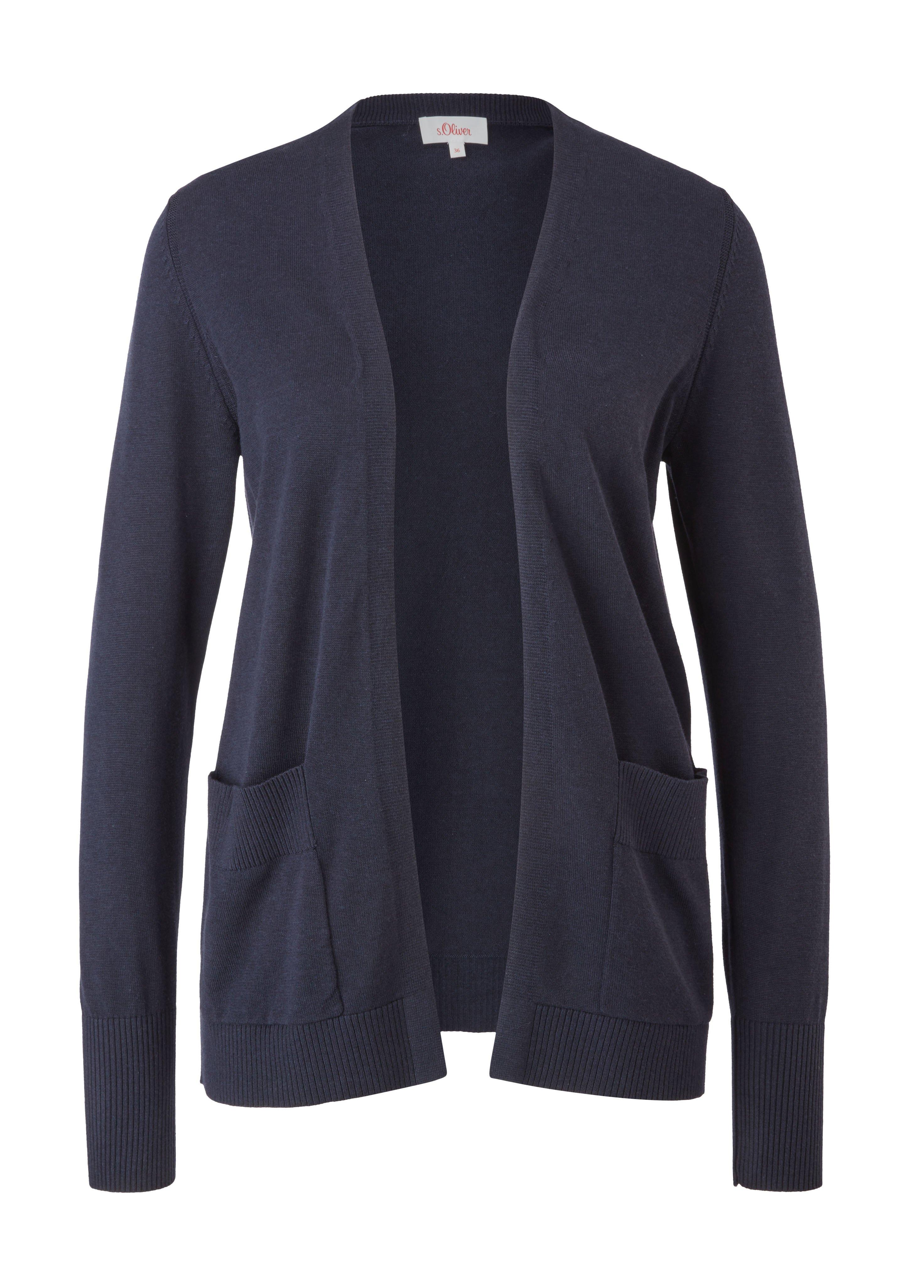 Cardigan in verschlussloser Form