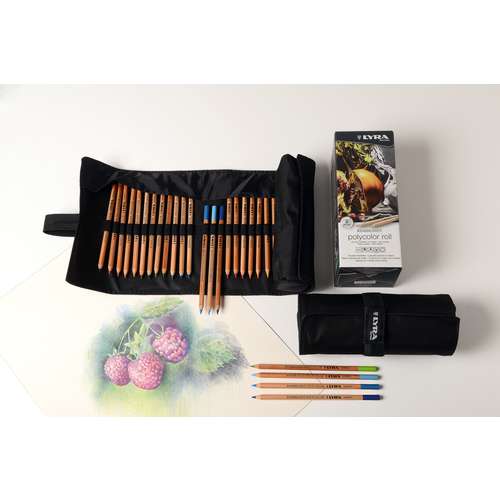 LYRA REMBRANDT® POLYCOLOR Farbstifte Rolle, 24er-Set