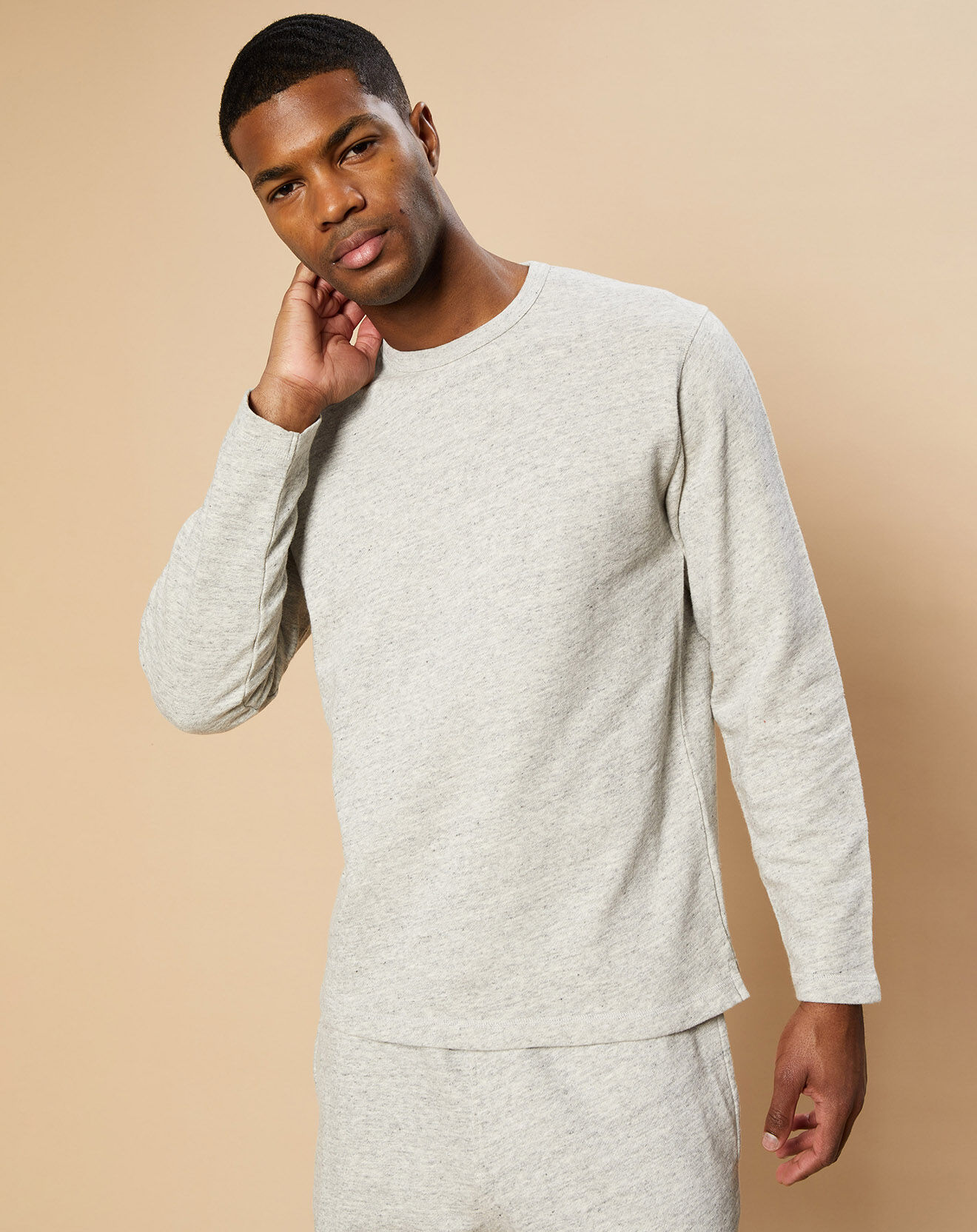 Hartford Sweat Light Crew heather gris