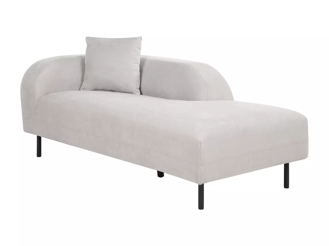Chaise longue côté droite gris clair LE CRAU
