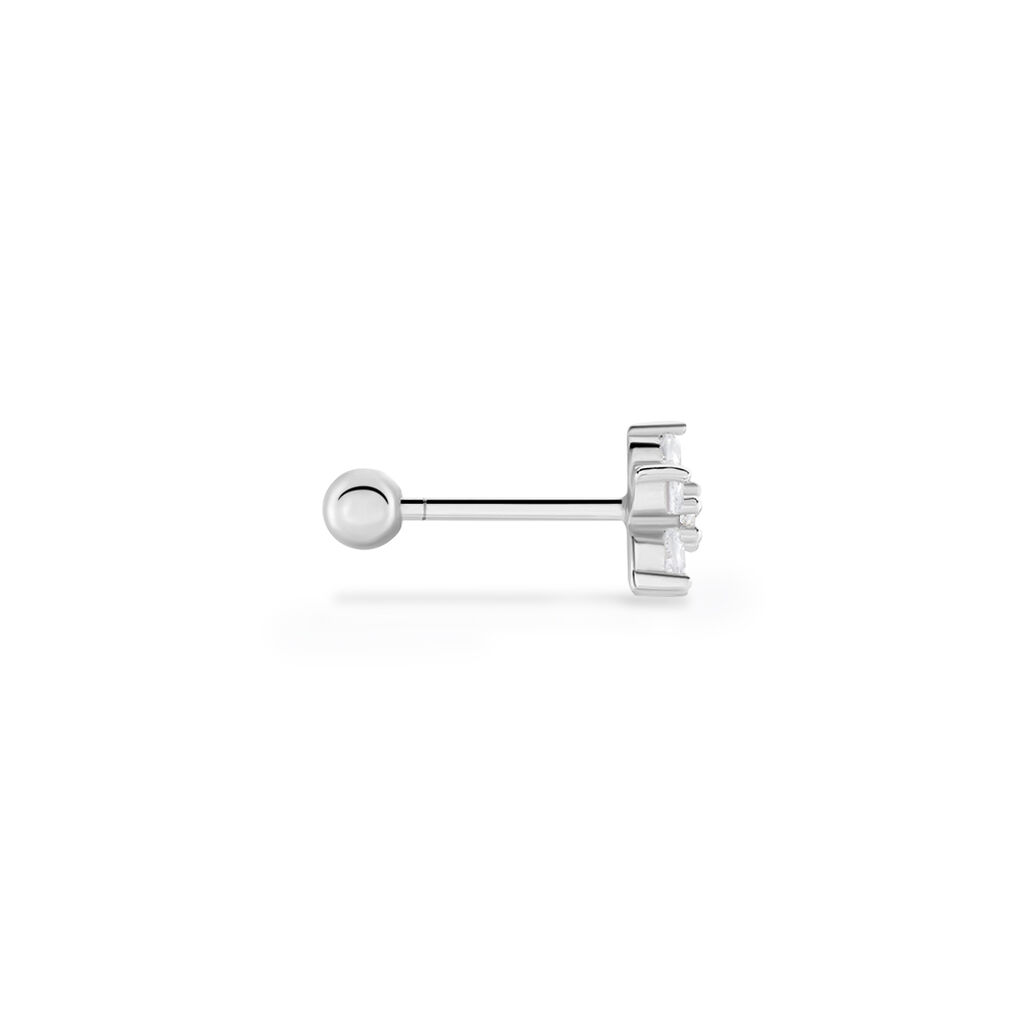 Piercing D'oreilles Unitaire Argent Percy Oxydes De Zirconium