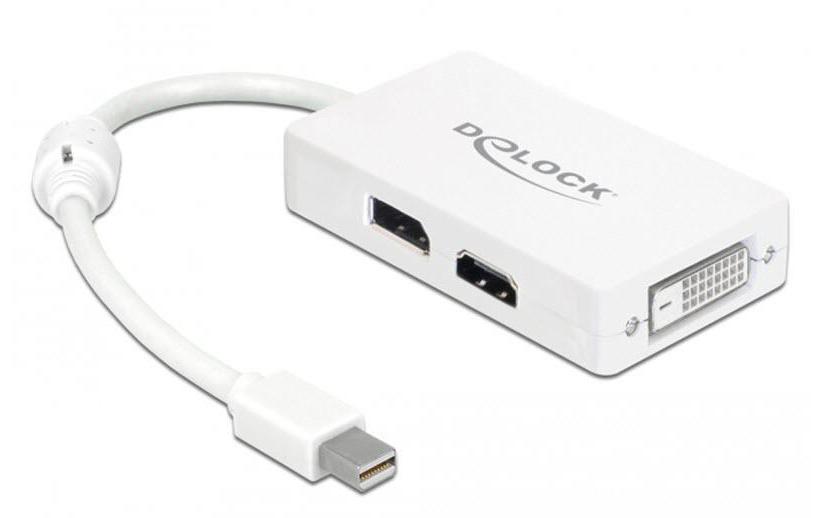 Multiadapter Mini-DisplayPort - DVI-D/DisplayPort/HDMIAdapterkabel, Mini-DisplayPort-Stecker auf DisplayPort/HDMI/DVI-I