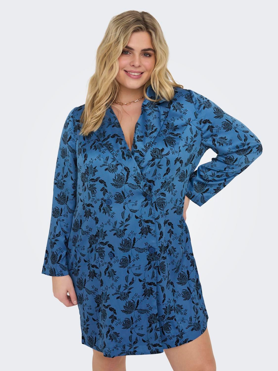 CARINGVILD Kurzes Kleid Grapemist