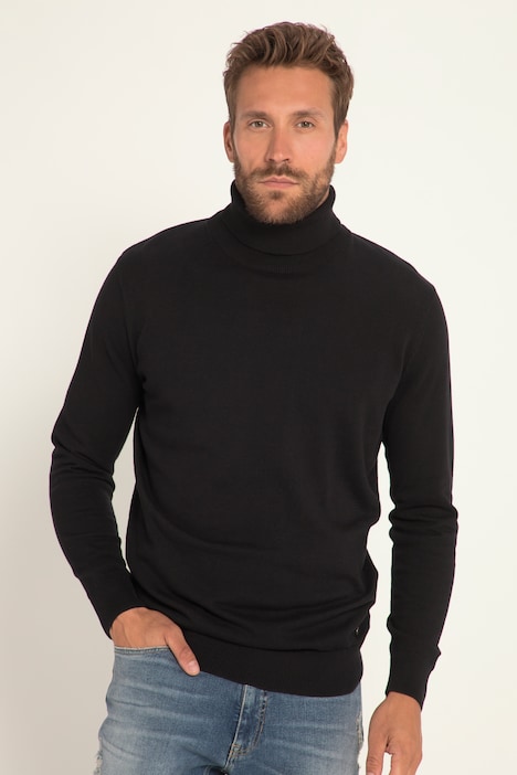 Rollkragenpullover, Feinstrick