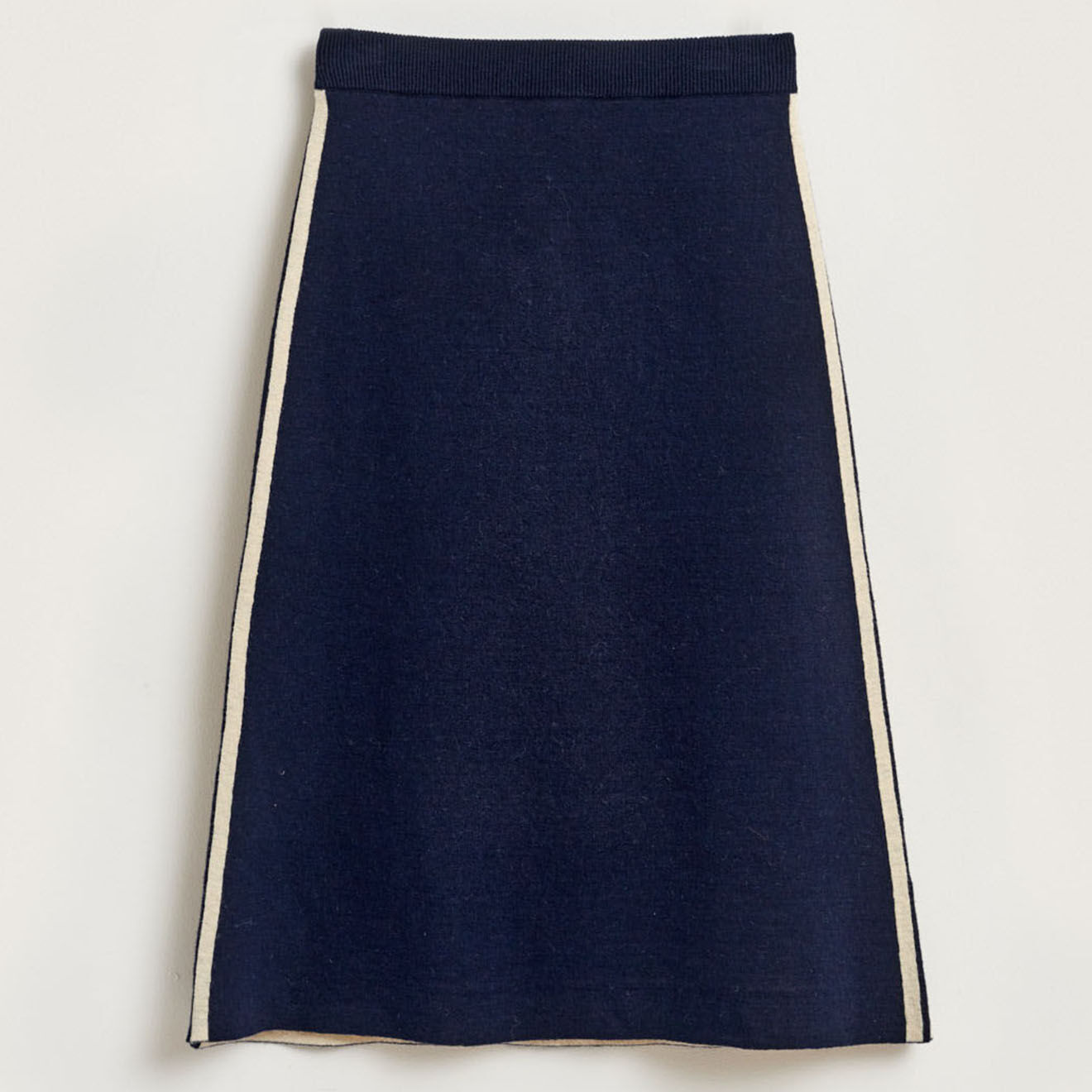 Bellerose Jupe midi en Laine mélangée Gouvy bleu marine