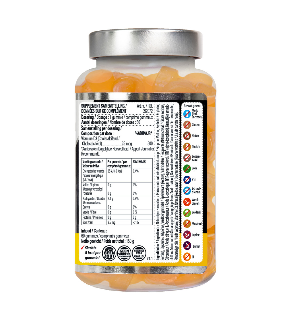 Lucovitaal Vitamine D3 (60 gummies)