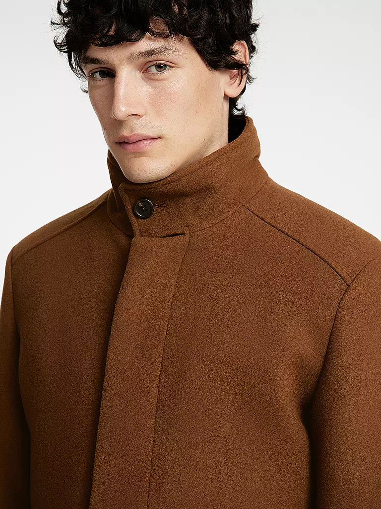 SELECTED Wollmantel SLHNEW camel