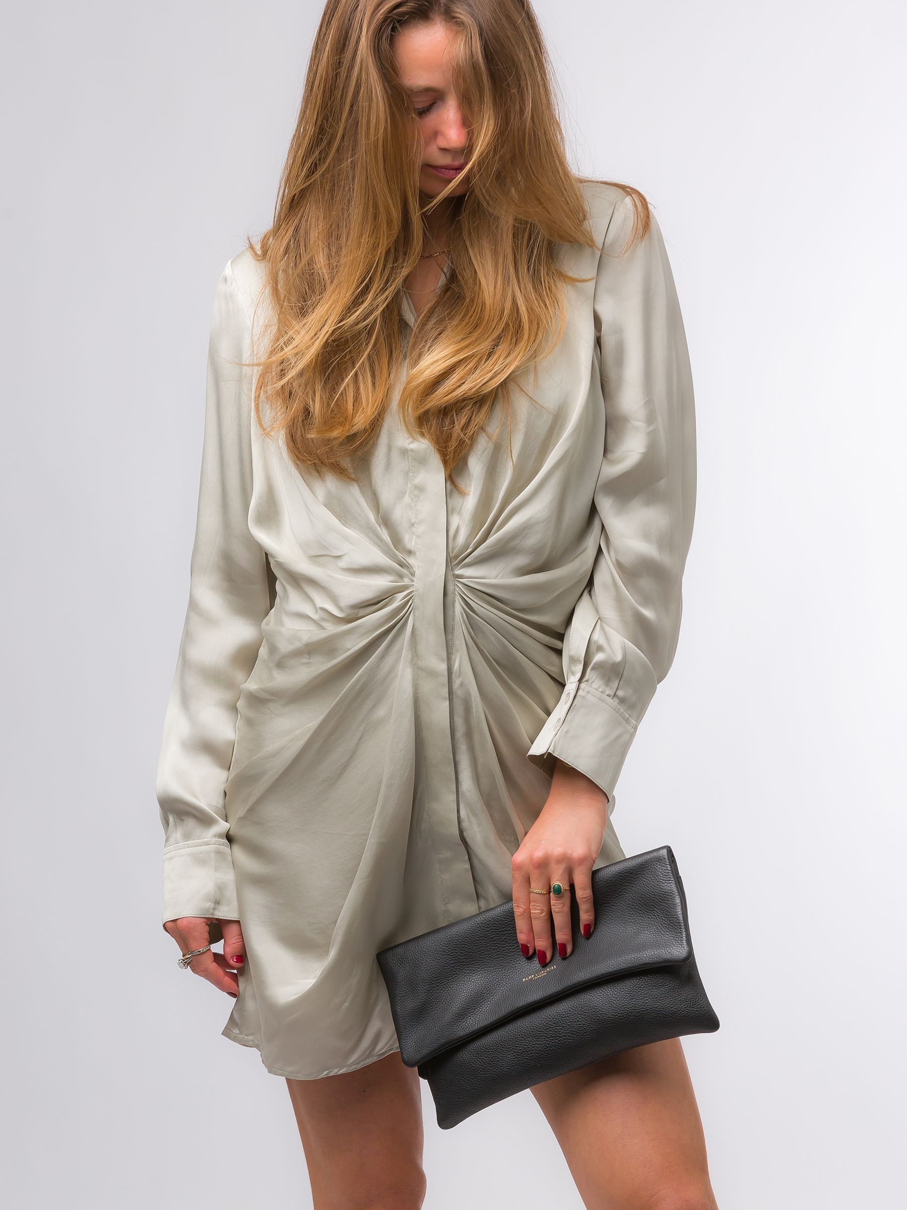 Zwart - Pure Luxuries London - Amelia - Leren nappatas