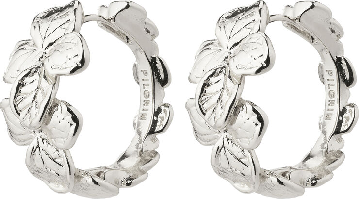 Pilgrim ECHO recycled hoop earrings silver-plated Sølv