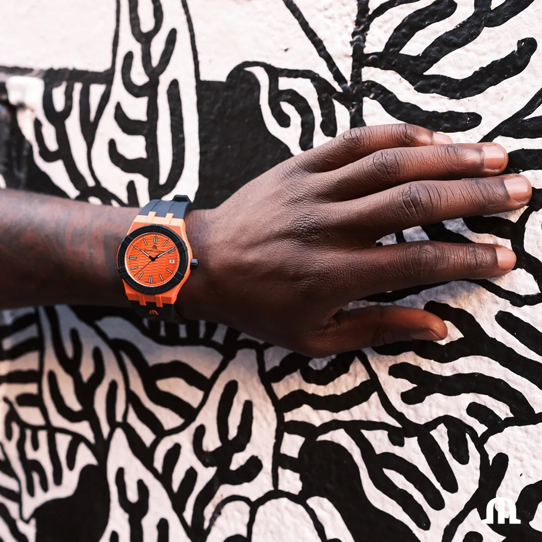 Maurice Lacroix Aikon #tide Orange / Schwarz