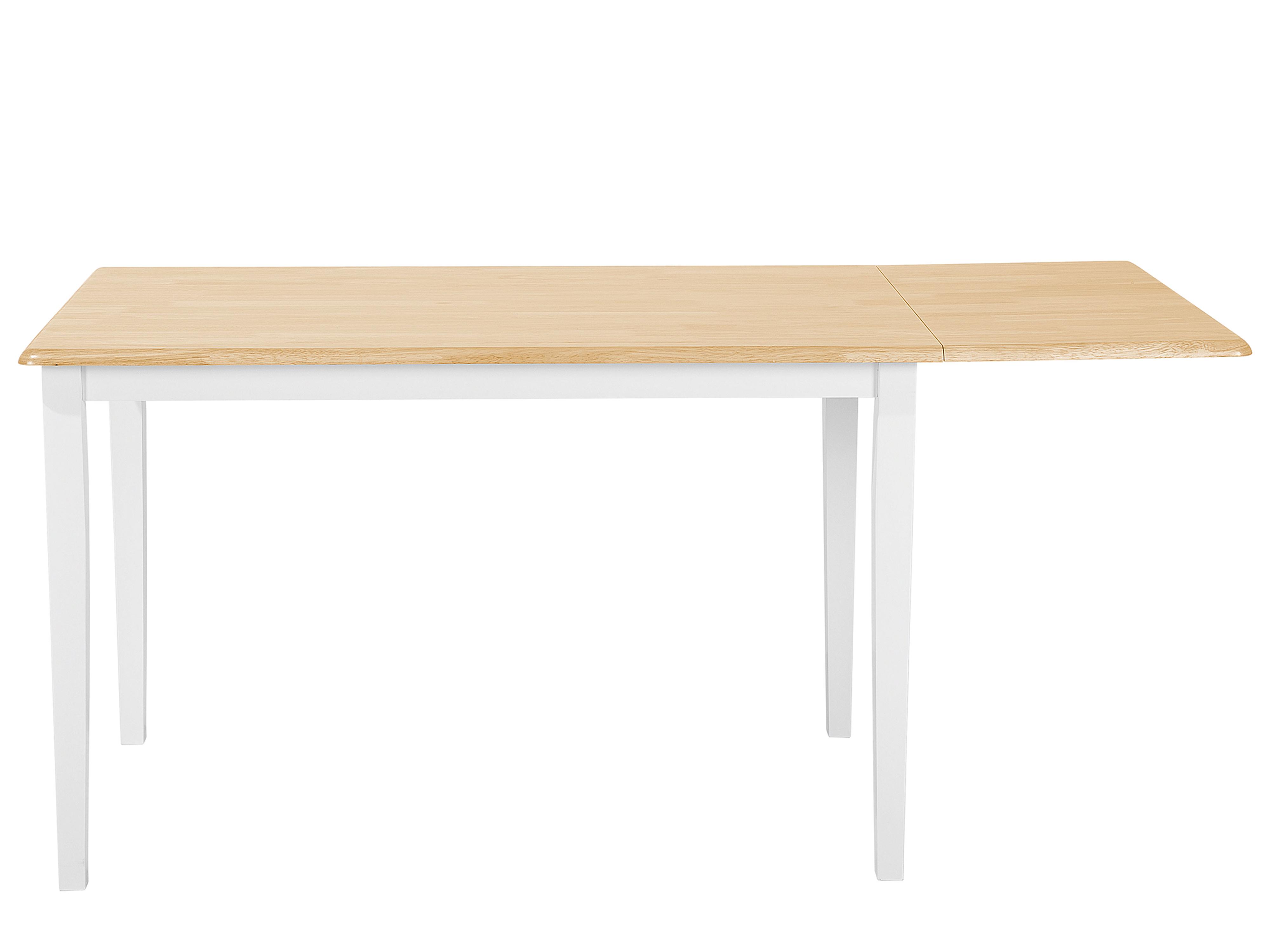 Eettafel uitschuifbaar LOUISIANA Lichtbruin 75 cm Hout 120/160 cm