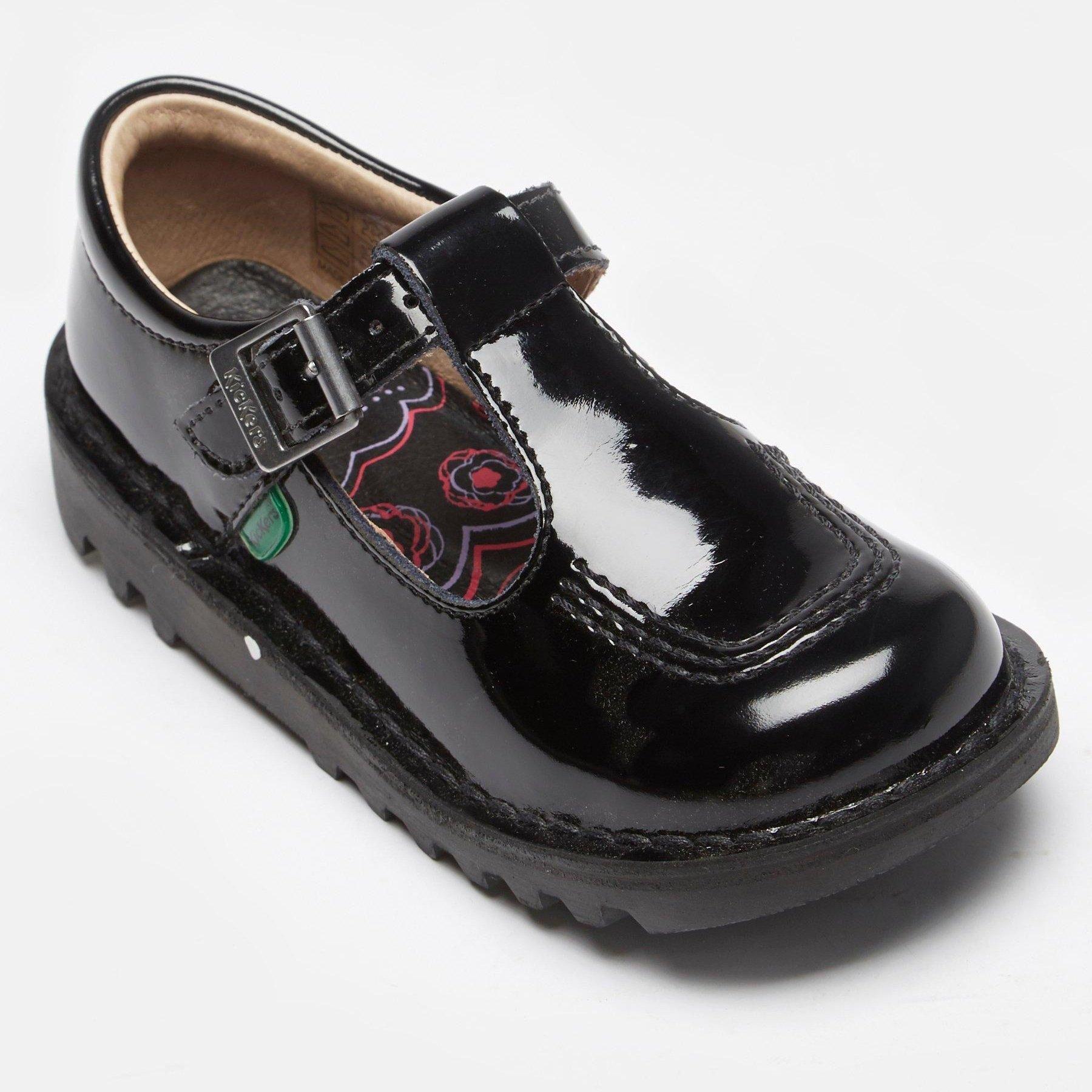 Kickers Kickers Kick T-Bar Patent Leather Shoes