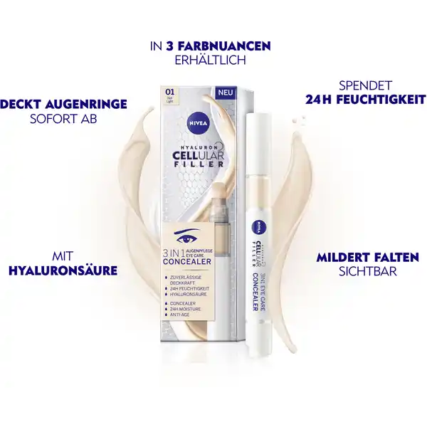 Cellular Filler 3in1 Augenpflege Concealer hell