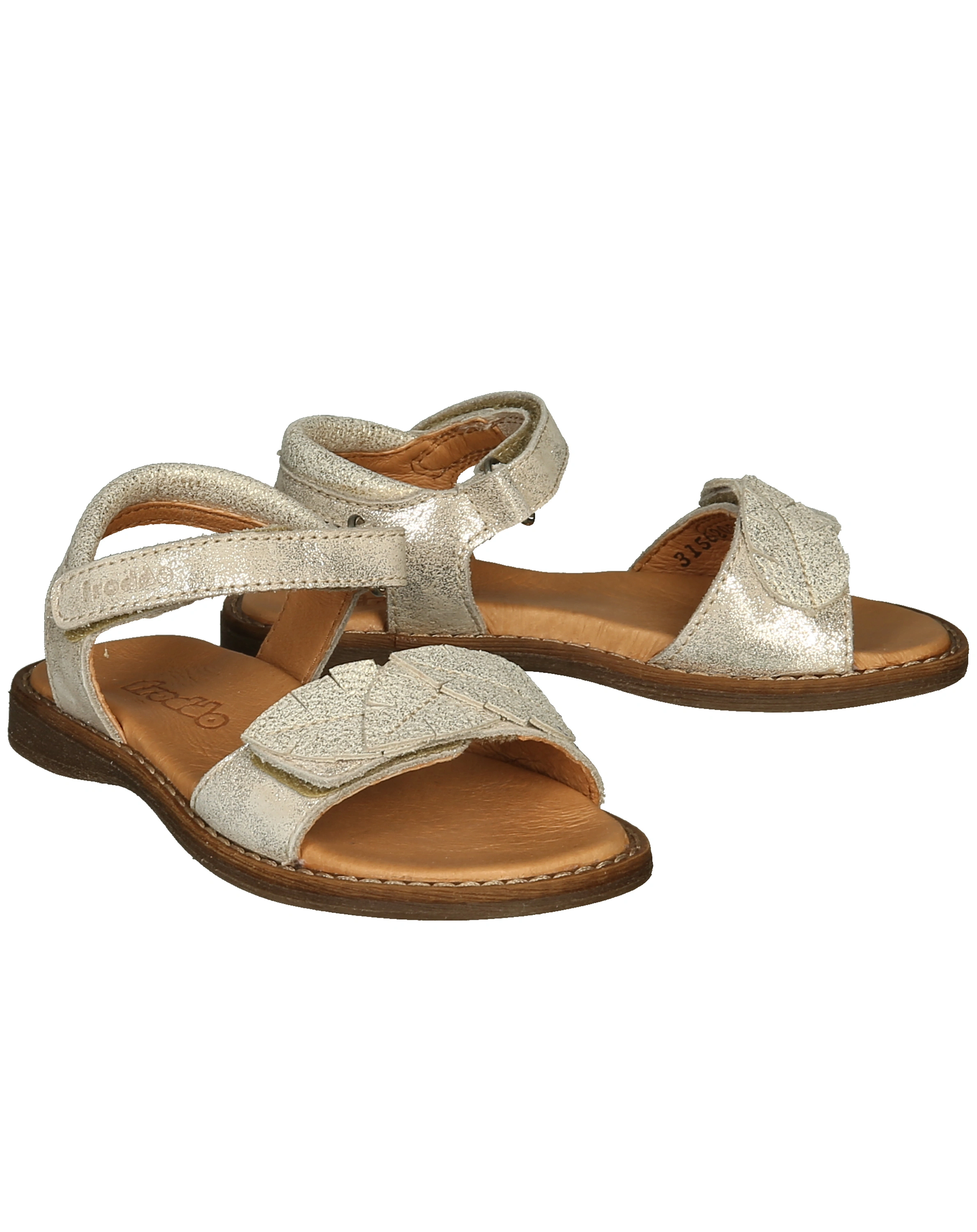 Sandale LORE LEAVES in gold