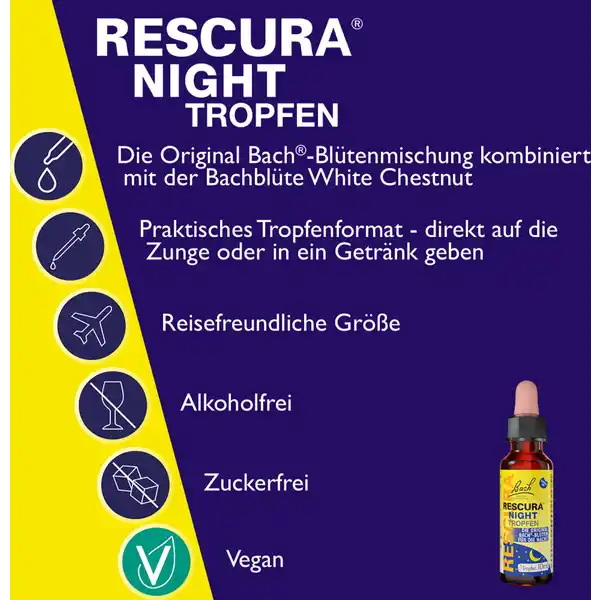 Bachblüten RESCURA® Night Tropfen alkoholfrei
