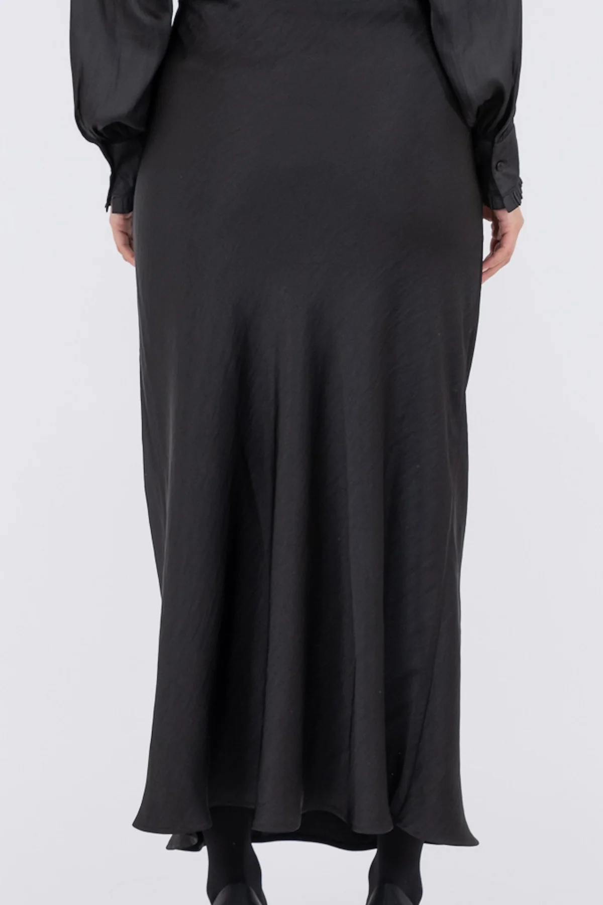 Neo Noir Vicky Heavy Sateen Skirt black