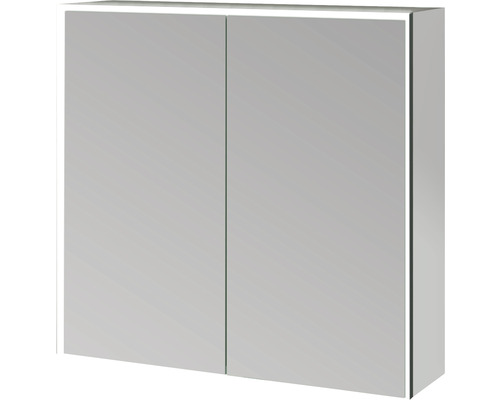 SPACE spiegelkast 75x70cm, LED spiegel zwart