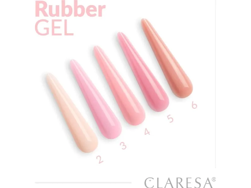 CLARESA Rubber Gel for building and extending nails 06 - 45 g