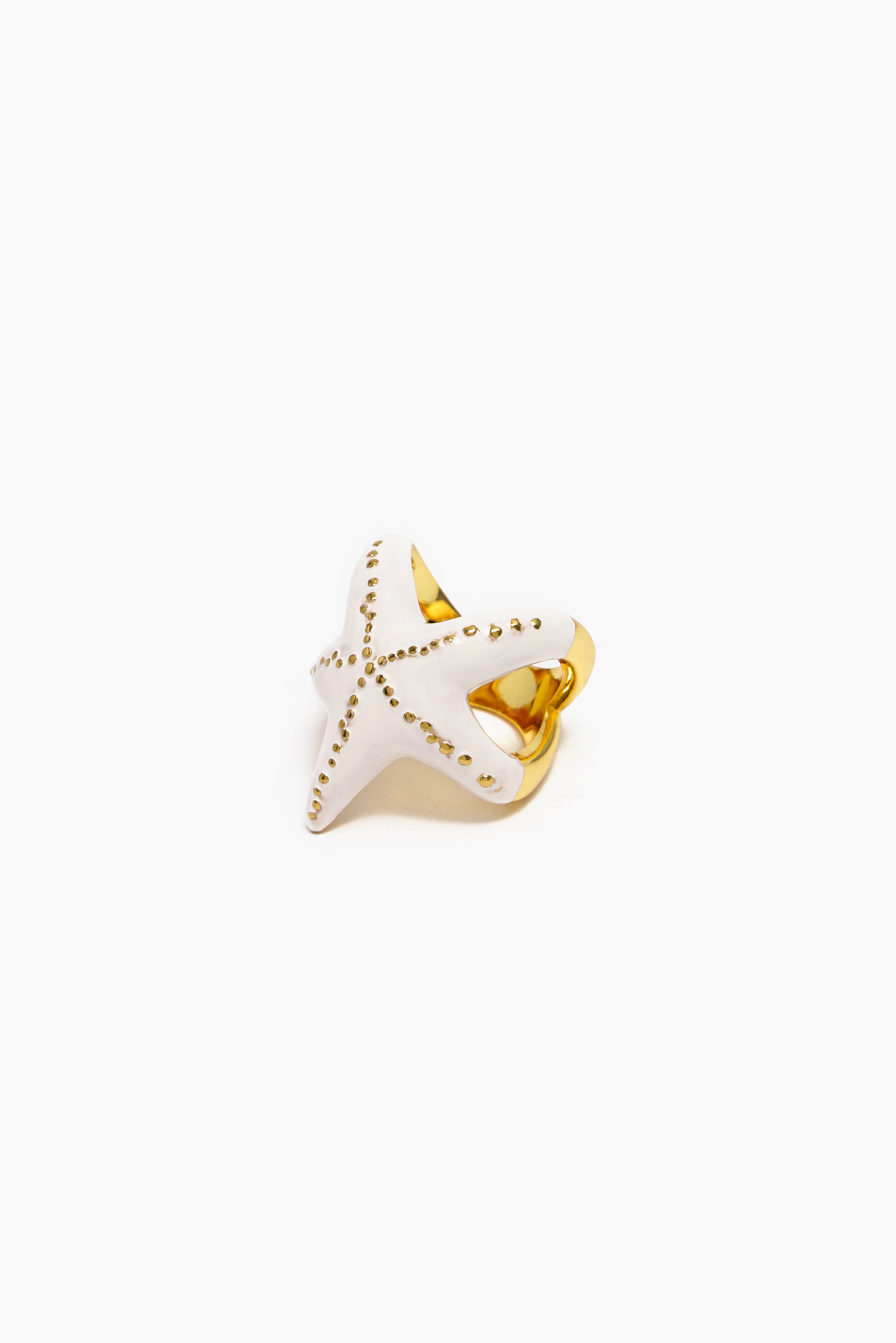 Anel estrela de marfim