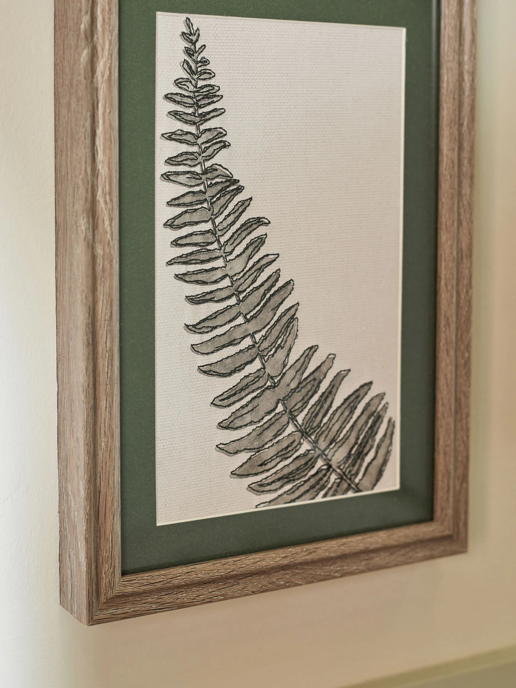 Set van 4 ingelijste botanische wandkunst