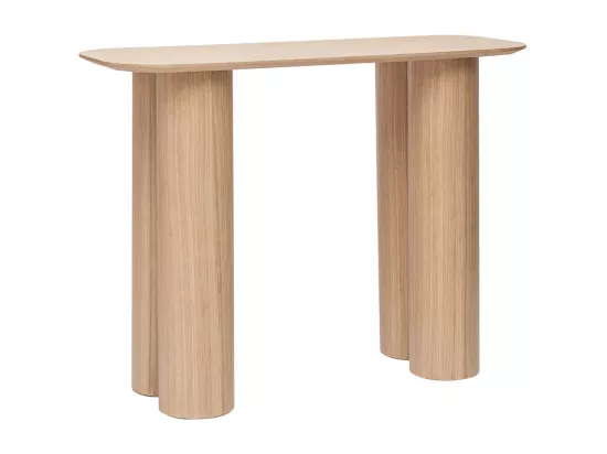 Console design en bois clair L100 cm FOLEEN
