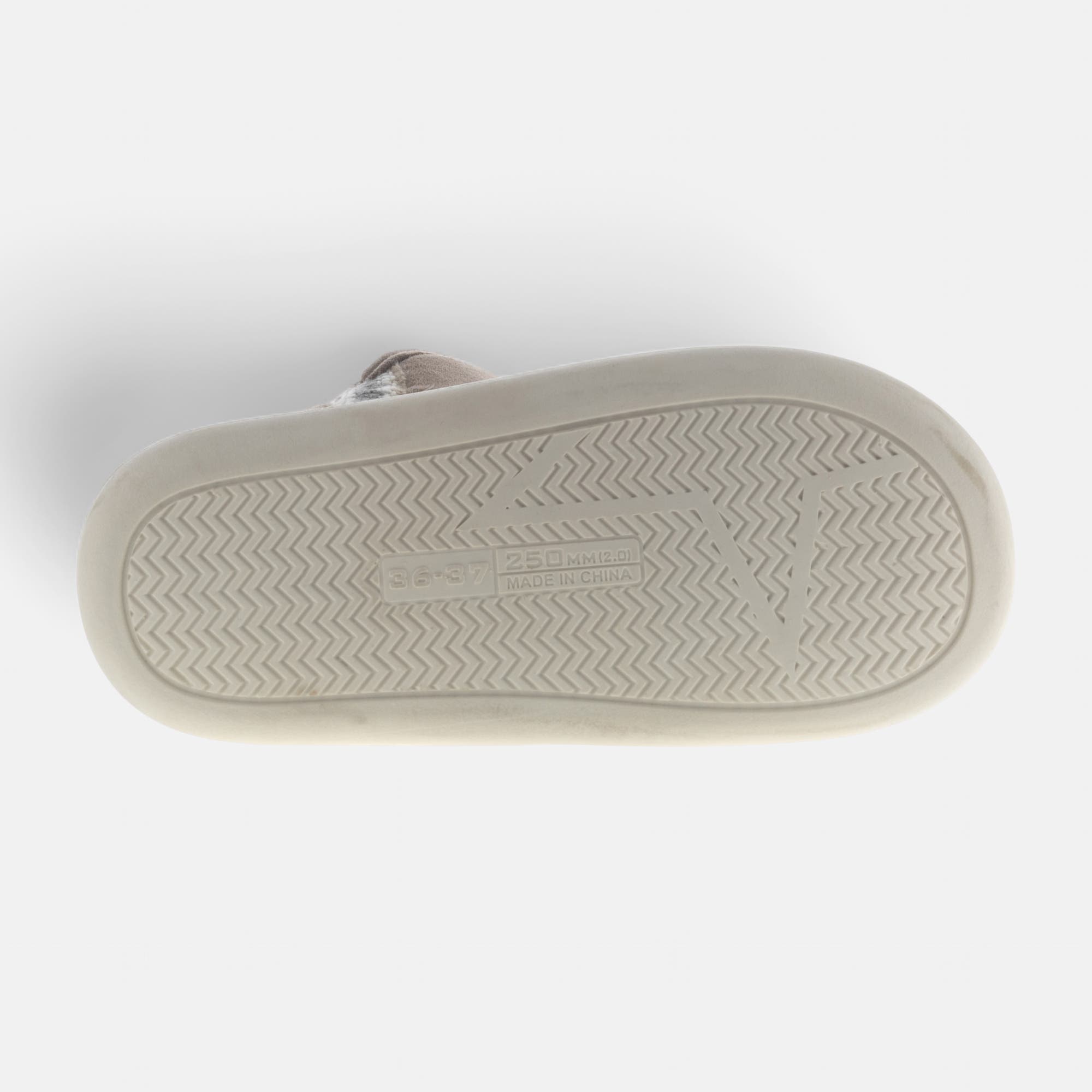 Pantoufles botillons Femme taupe