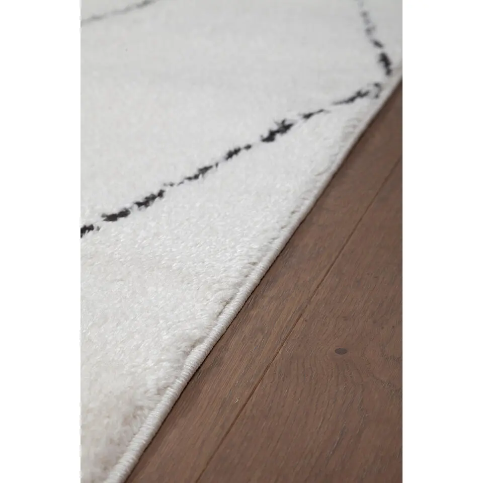 Dutch Lifestyle - Polyester - Vloerkleed - 230x160cm - Wit