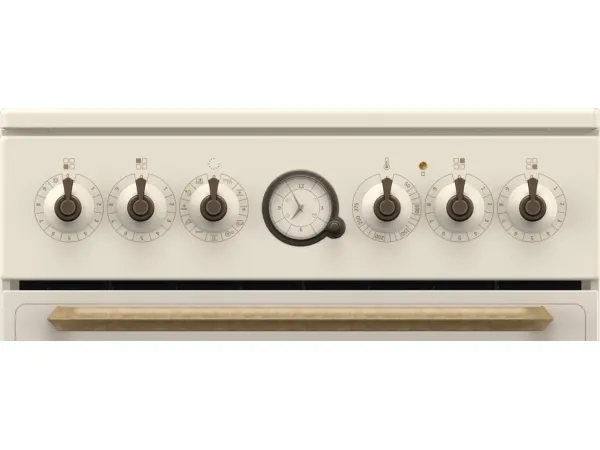 Gorenje Classico GECS5B70CLI - Komfur - med dampfunktion - fritstående - bredde: 50 cm - dybde: 59.4 cm - højde: 85 cm - med selv-rengøring - elfenben