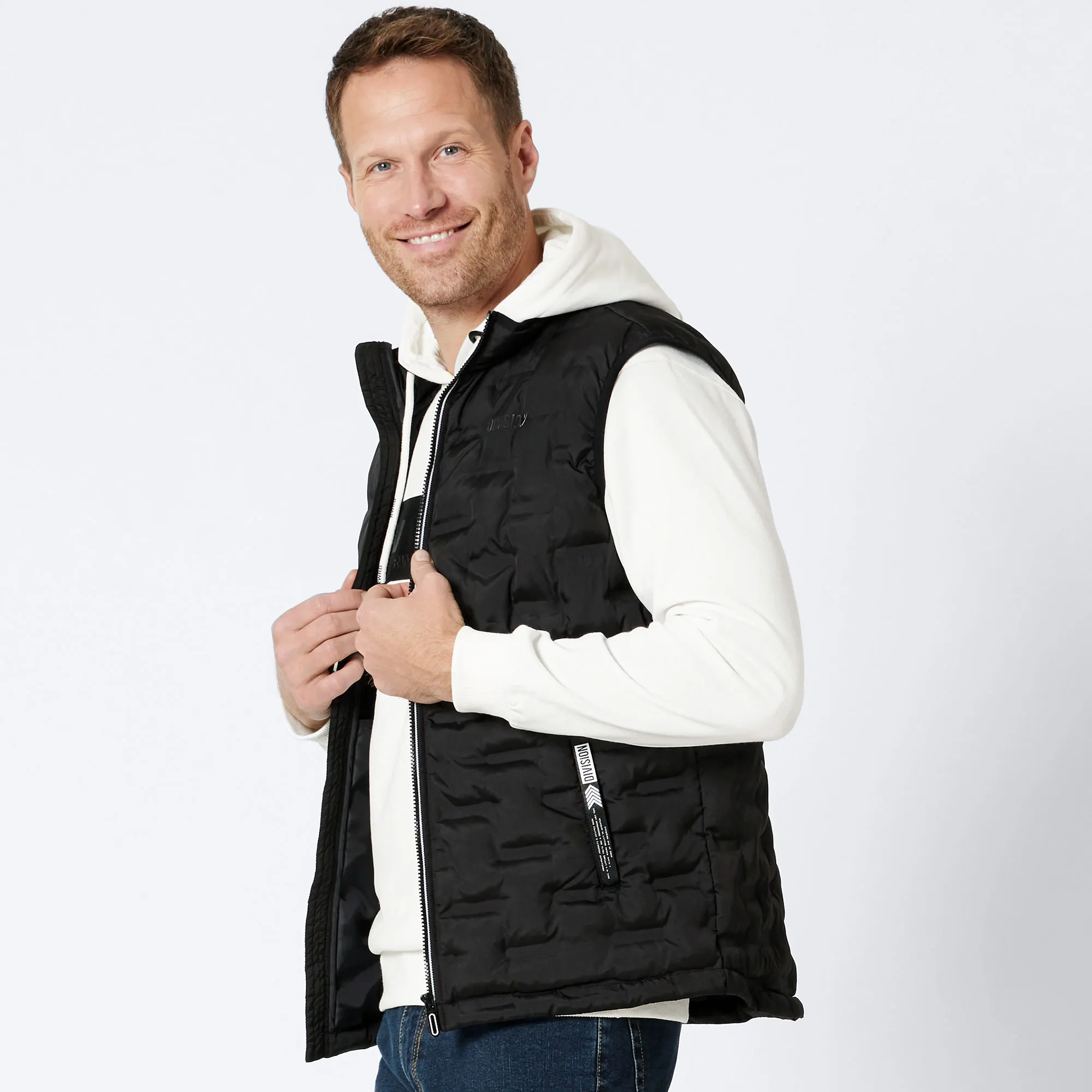 Herren-Weste mit Struktur-Muster