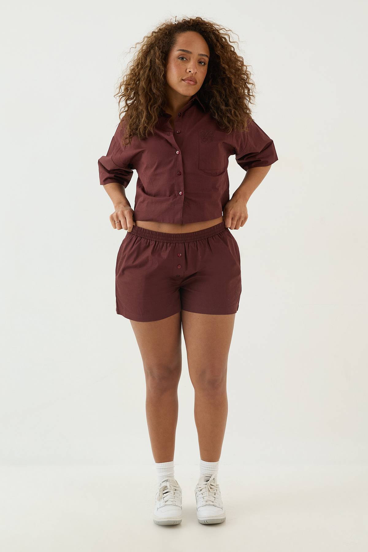 Chemise Courte Popeline Coupe Boxy Dsgn Studio