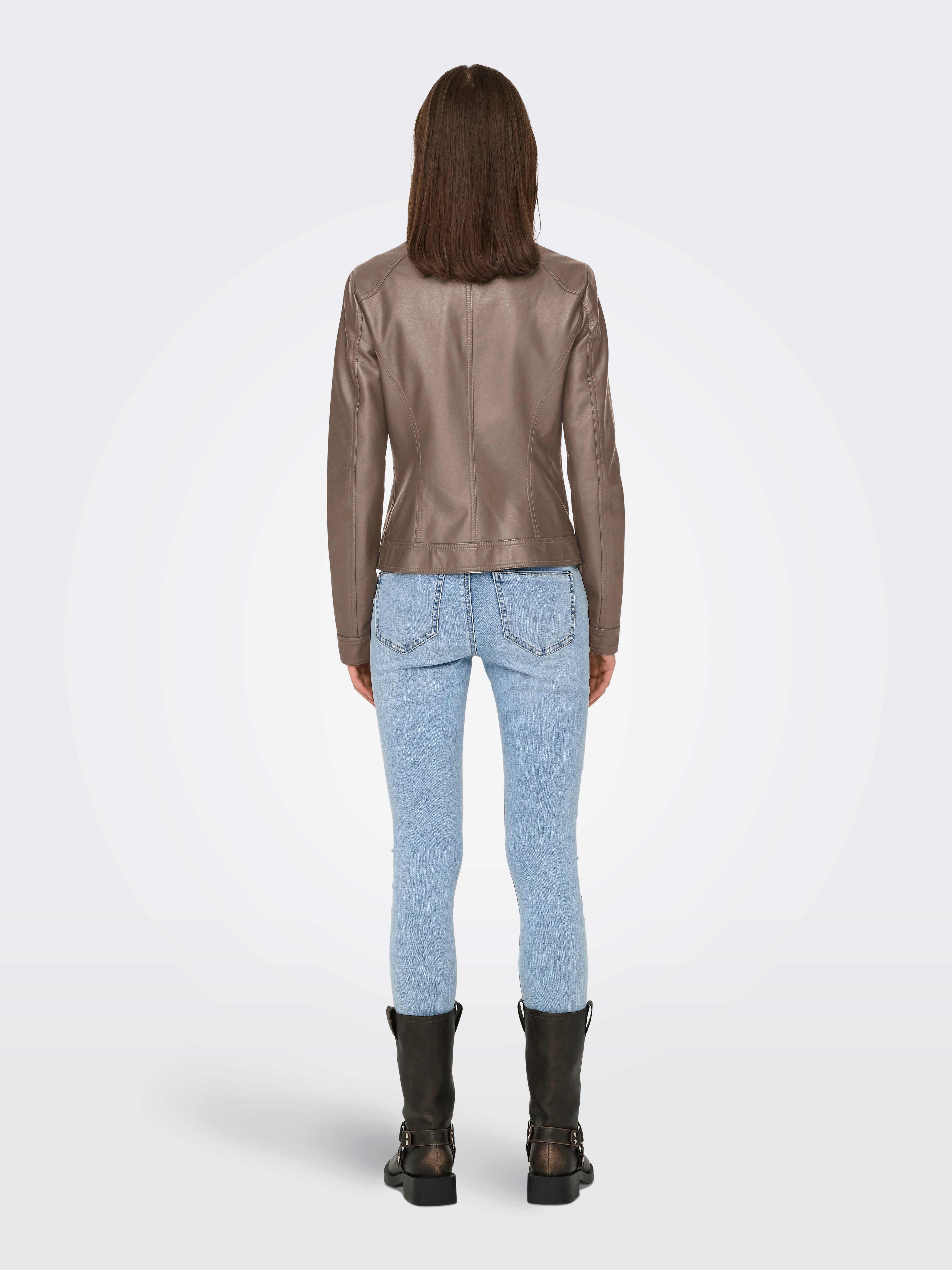 ONLBANDIT Kunstlederjacke Walnut