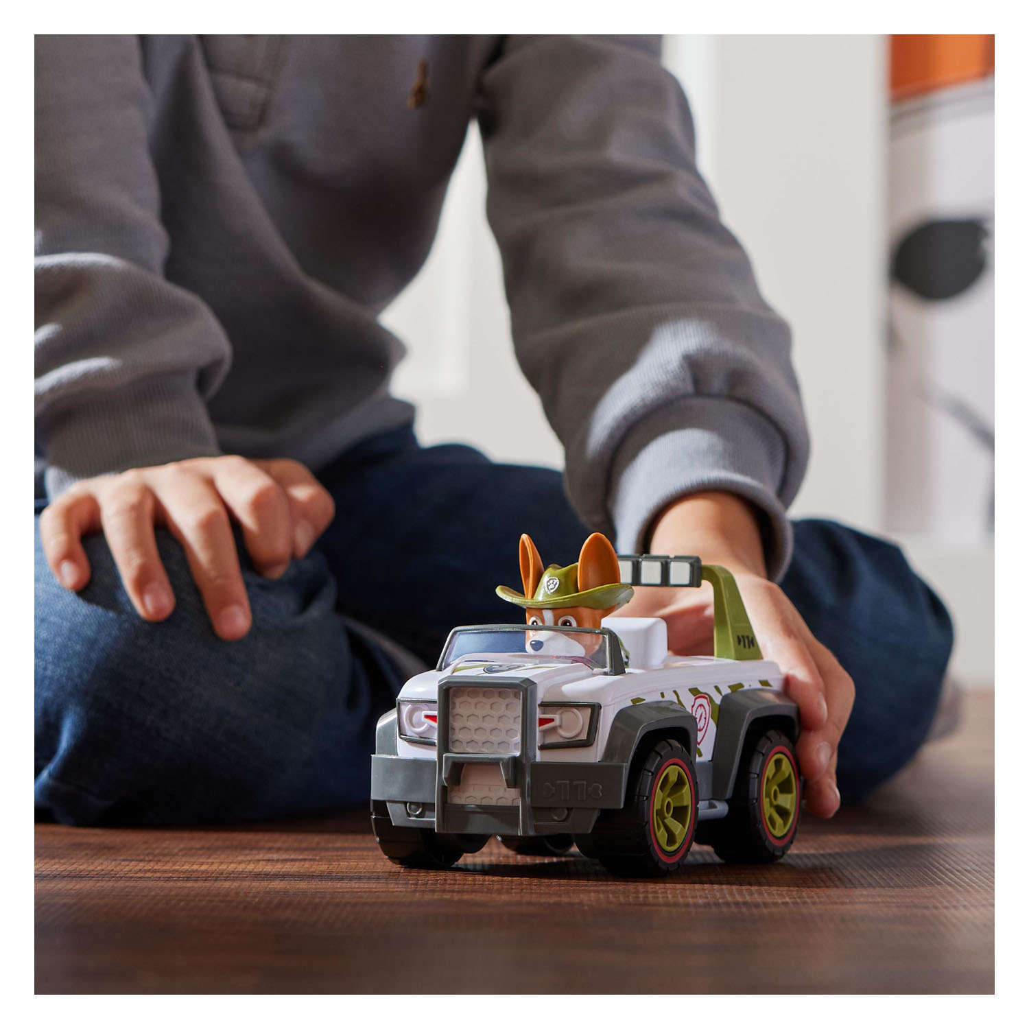 PAW Patrol Voertuig met Speelfiguur - Tracker's Jungle Cruiser