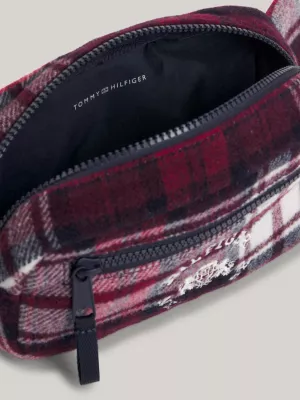 Bolsa de cintura infantil com estampa xadrez