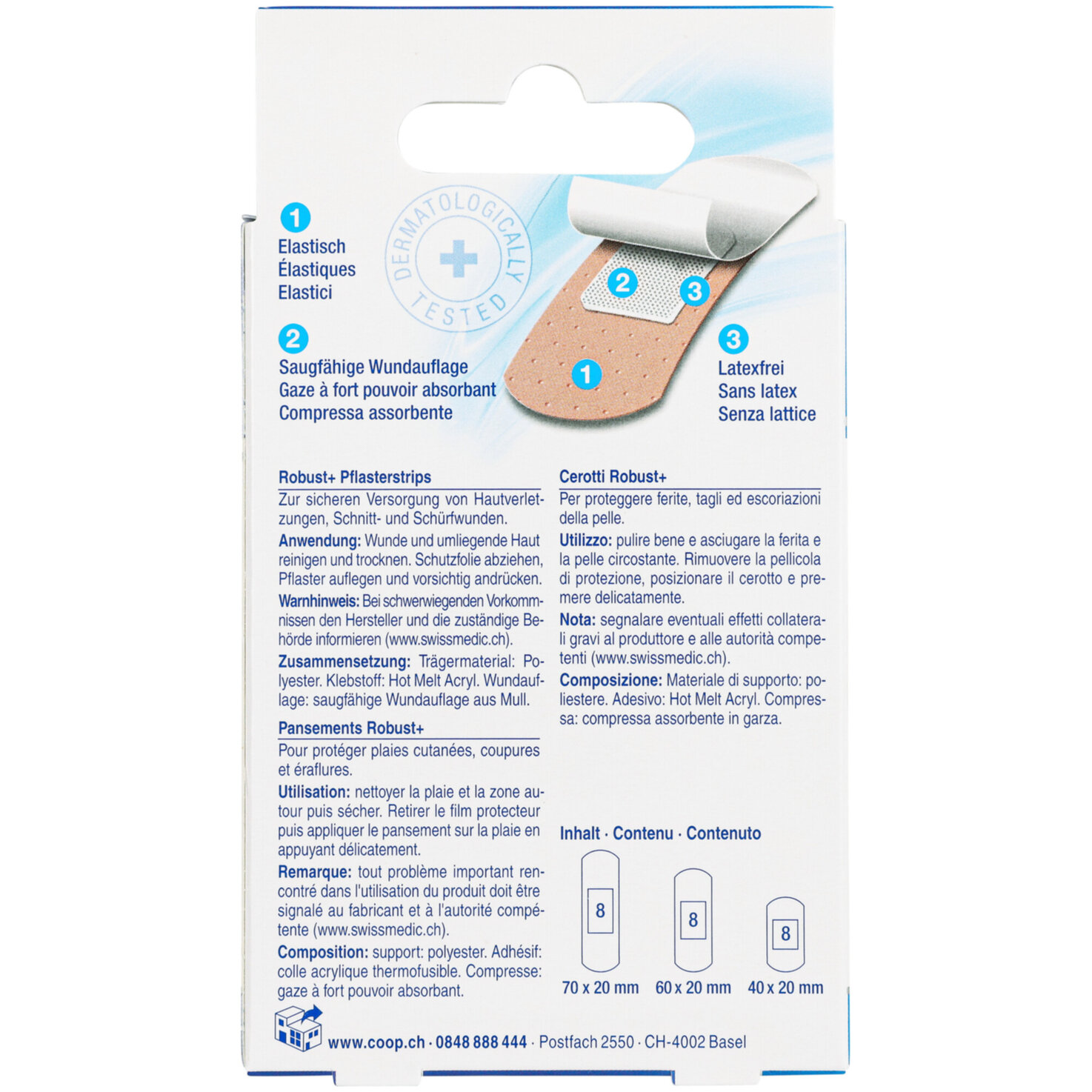 conviva Robust+ Pflasterstrips 24 Stück