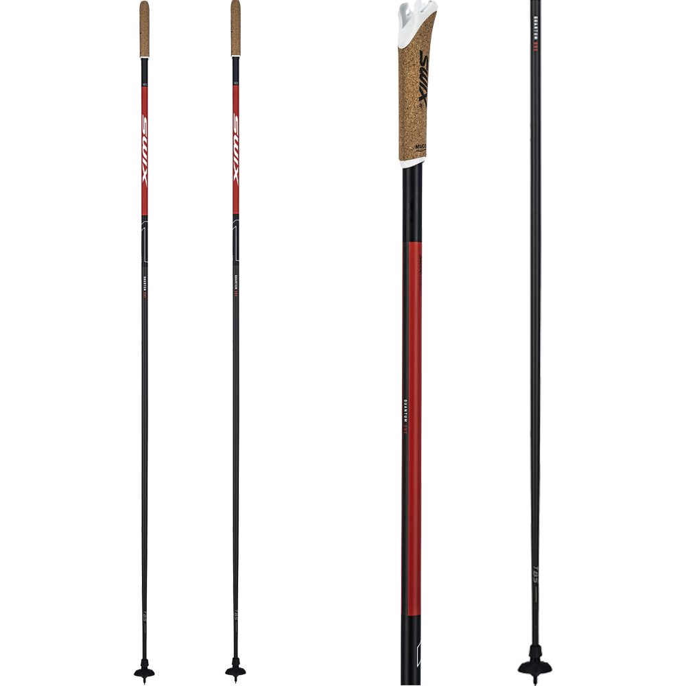 Swix Quantum Q1 Langlaufstock rot schwarz
