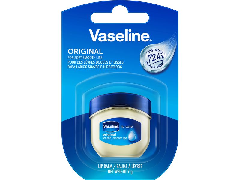 Vaseline Lippenpomade Original Mini 7 g Lippenbalsam für einen natürlichen Glanz