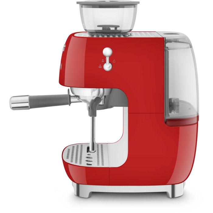 SMEG Espressomaschine mit Mahlwerk 50's Style EGF03RDEU Rot
