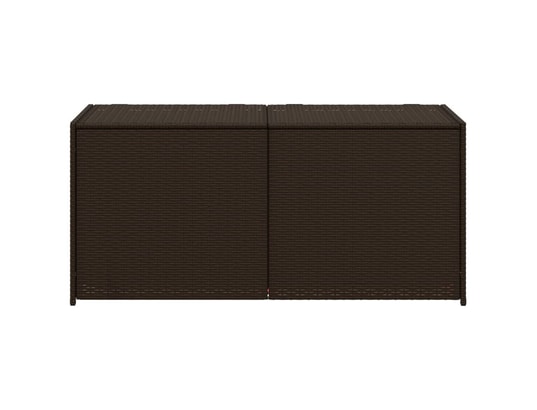 VIDAXL - Coffre Boîte de rangement de jardin marron 283l résine tressée