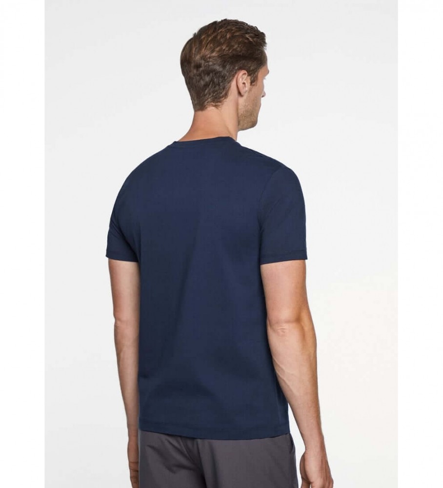 Camiseta Hackett Navy Print Logo