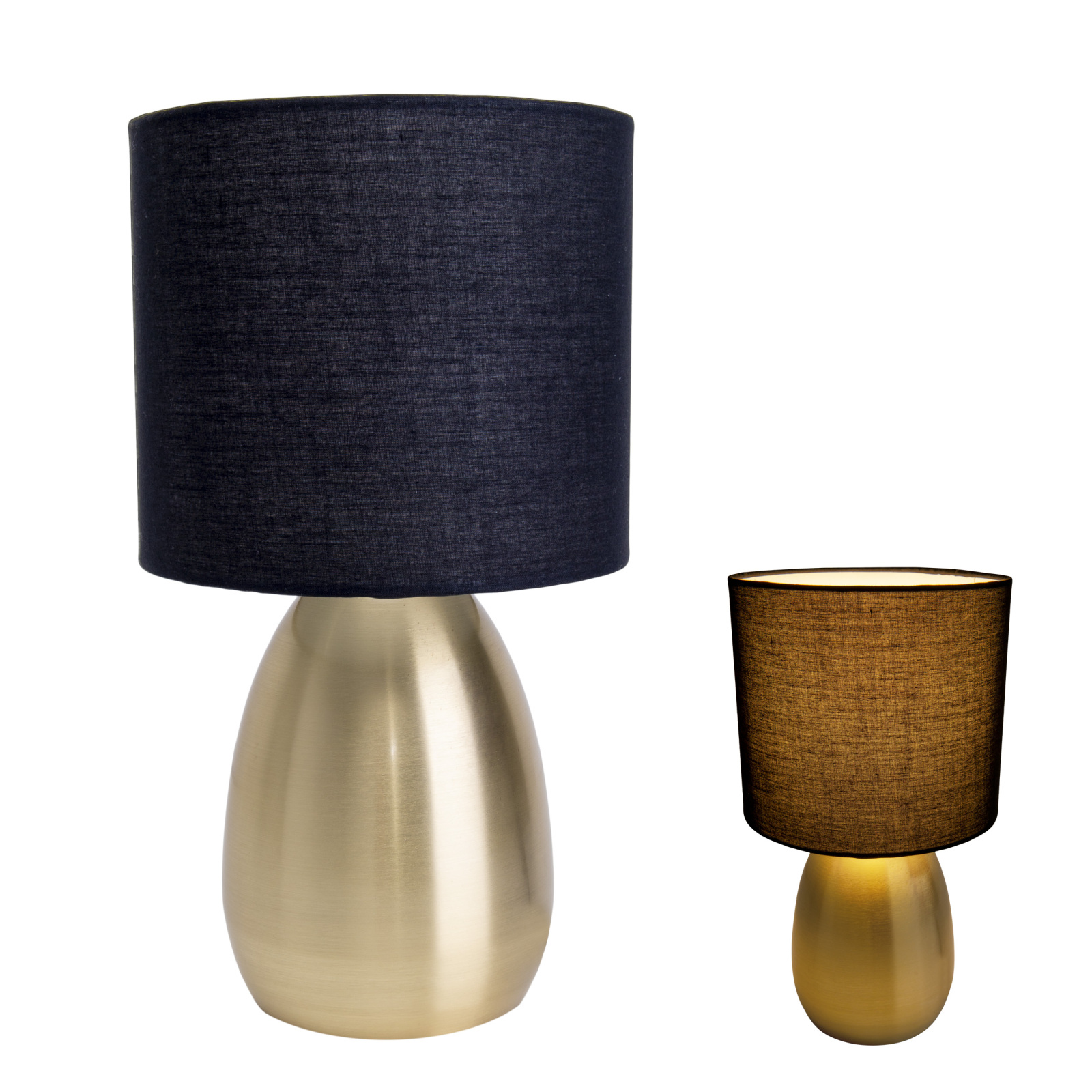 Tischleuchte AURUM - schwarz-gold - 33 cm hoch