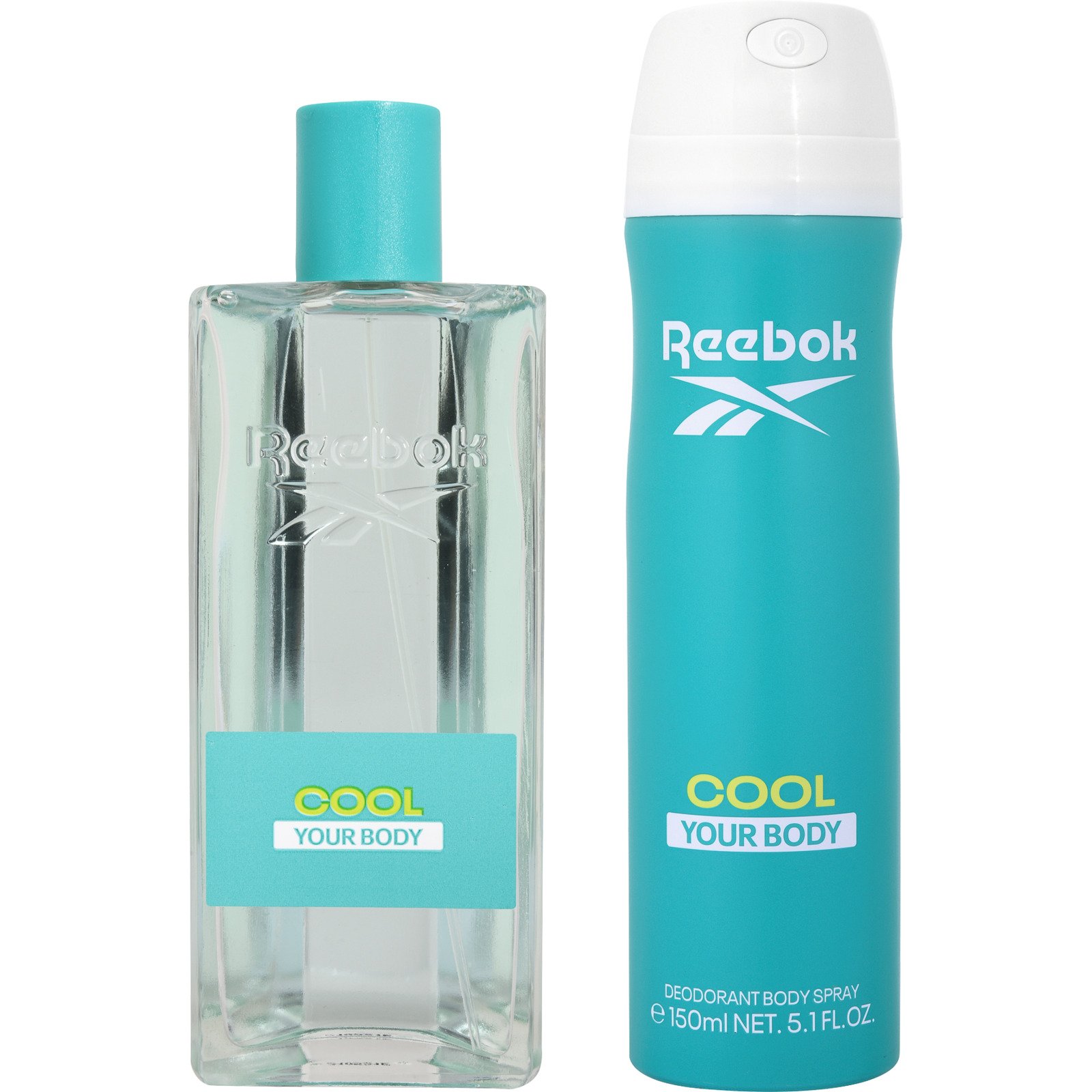 Reebok Cool Your Body Eau de Toilette Duftset, 2-teilig