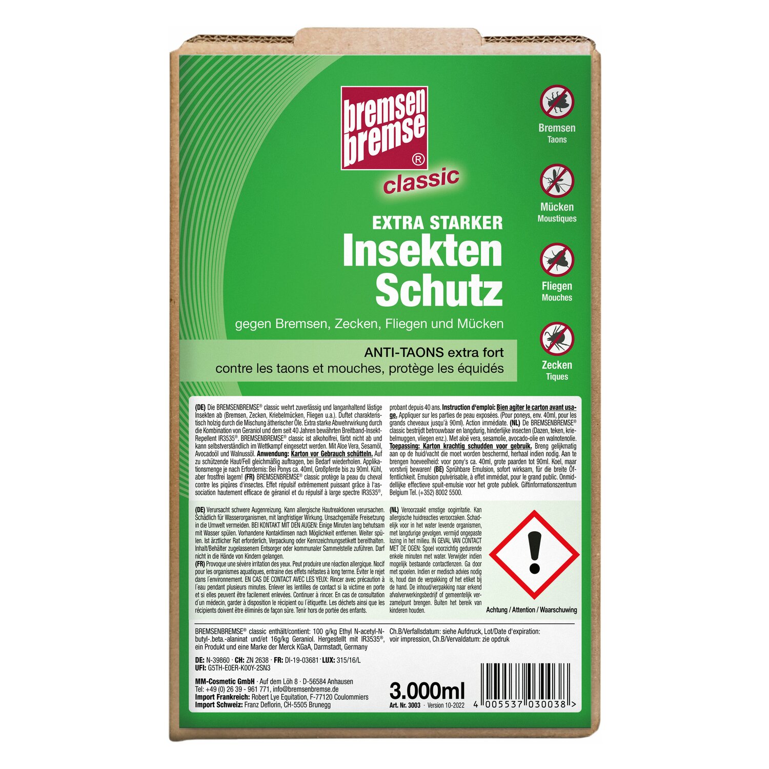 bremsenbremse Insektenschutz Classic  - 3000 ml